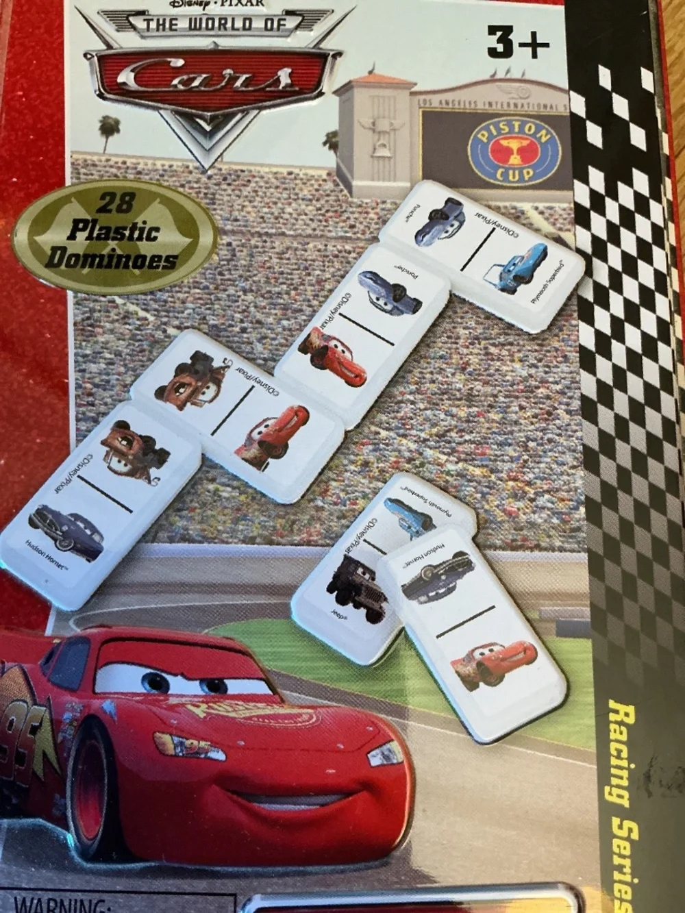 Brand New Vintage Children's Disney Pixar World Of Cars Tin Boxed Dominoes Set